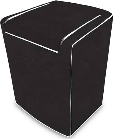 Capa de Máquina de Lavar Impermeável Com Zíper Todas as Marcas Eletrolux, Brastemp, Consul 12kg, 13kg, 14kg, 15kg, 16kg (Preto M)