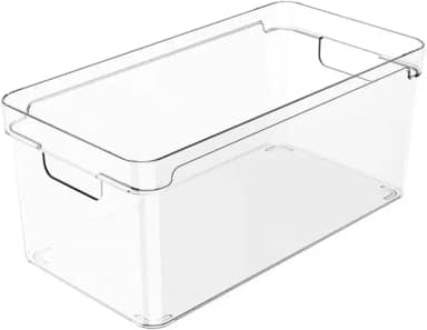 Caixa Organizadora Empilhável Transparente Cozinha OU 30x20x13cm Brinquedos