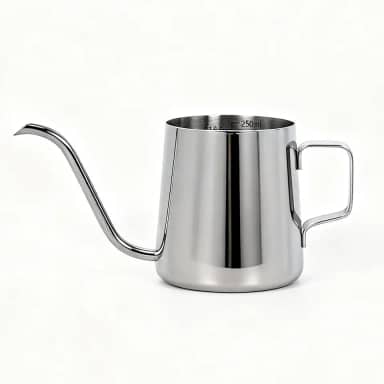 Regador pequeno de 350 ml para plantas de interior, mini regador interno com bico longo e alça material de aço inoxidável 304 à prova de ferrugem