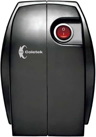Estabilizador Coletek Bem Ligado ES-500VA-BM, Preto,Tensão nominal de entrada 115/220V, bivolt, Tensão nominal de saída mono 115V, 4 Tomadas Padrão NBR 14136, Frequência 60Hz