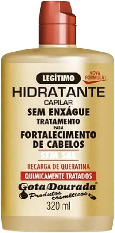 Creme para Pentear 320 ml Quimicamente Tratados, Gota Dourada