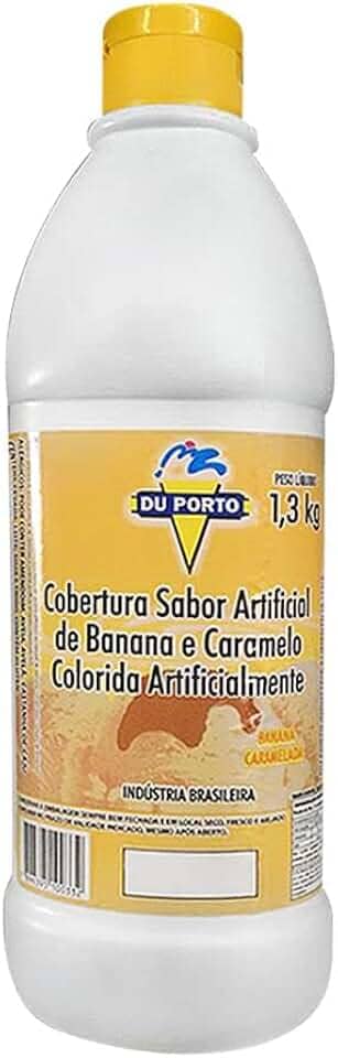 Cobertura Para Sorvetes Sobremesas Bebidas Vários Sabores 1,3kg (Banana Caramelizada)