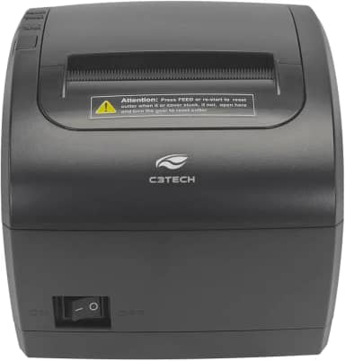 Impressora Termica de Recibos e Cupom C3Tech IT-100 USB e Lan, com guilhotina e serrilha, Sistema ESC, POS, Utilitario compatível com Windows e Linux, SDK compatível com iOS, Android, Windows