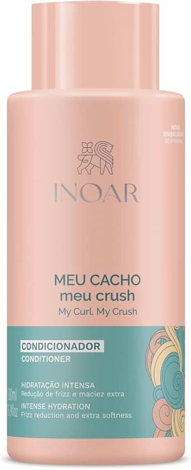 Inoar, Meu Cacho Meu Crush, Condicionador, Hidratação Intensa e Definição para Todos os Tipos de Cachos - 500ml