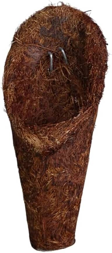 Vaso para Orquídeas em Fibra de Coco modelo Concha, tamanho "PP" Resistente à Água, Leve e Durável