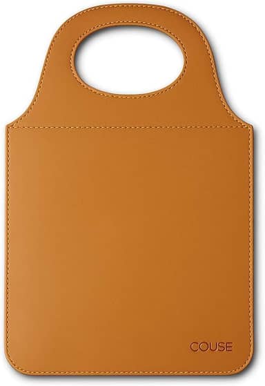 Lixeira Para Carro Couro Ecológico Porta Lixo Universal Premium Couse (Caramelo)