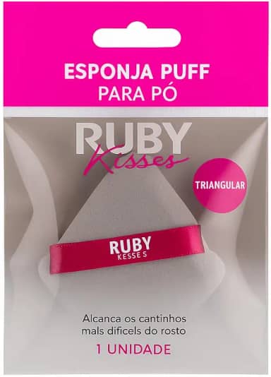 Esponja Puff para Pó Triangular - Ruby Kisses