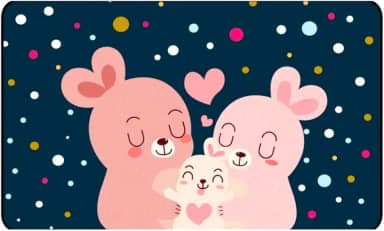 Cortina Magnética Blackout Infantil para Automóveis, Proteção Solar (Coelhinhos)