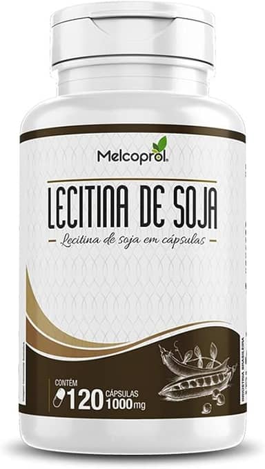 Lecitina De Soja 1000 mg 120 Cápsulas Isoflavona Tpm Melcoprol