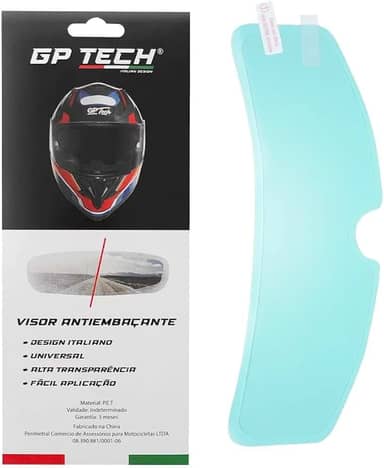 Película Proteção Antiembaçante P/ Viseira Pinlock Capacete Universal GP Tech Importada