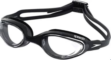 Óculos Natação Hydrovision Speedo Adulto Águas Abertas Triathlon (Preto/Cristal)
