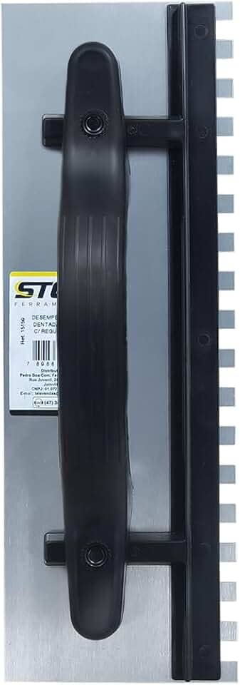 Desempenadeira Aço Dentada Reforçada Com Regulador Stein (35cm x 12cm x 9cm)