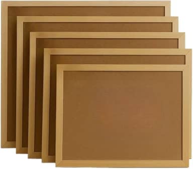 Quadro Lousa Cortiça + 50 Alfinetes Moldura Madeira Avisos Recados Anotações Fotos (40x30 + 50 Alfinetes)