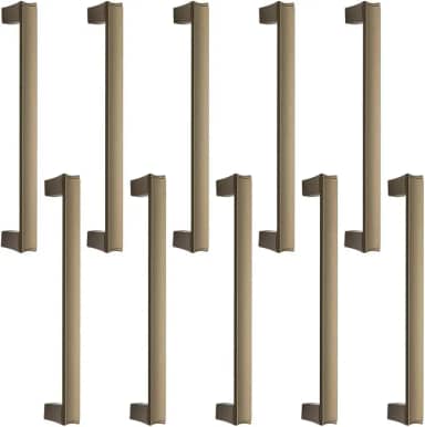 10 Puxadores Alça Para Armarios Cozinha Gavetão Space 160mm (Bronze Fosco)