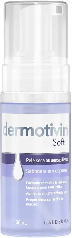 Dermotivin Espuma De Limpeza Facial Pele Seca Ou Sensibilizada Soft 130ml