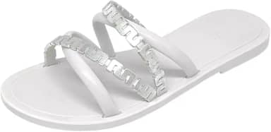 Chinelo Feminino Rasteira + Bolsa Metalizada Golden Melissa