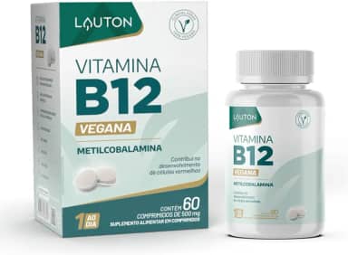 Vitamina B12 Metilcobalamina 9,94 Mcg Vegano 60 Ca Lauton