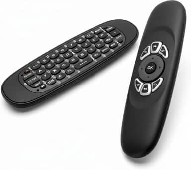 Controle Remoto Air Mouse RGB Sem Fio com Teclado, Mini Controle Universal para PC e TV, Retroiluminação RGB