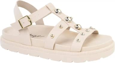 Sandália Feminina Papete Flatform Birk Tratorada com Bolinhas, Versátil e Confortável