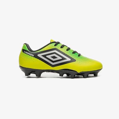 Chuteira Campo Umbro Cannon Jr,Verde Limão/Preto/Prata,31