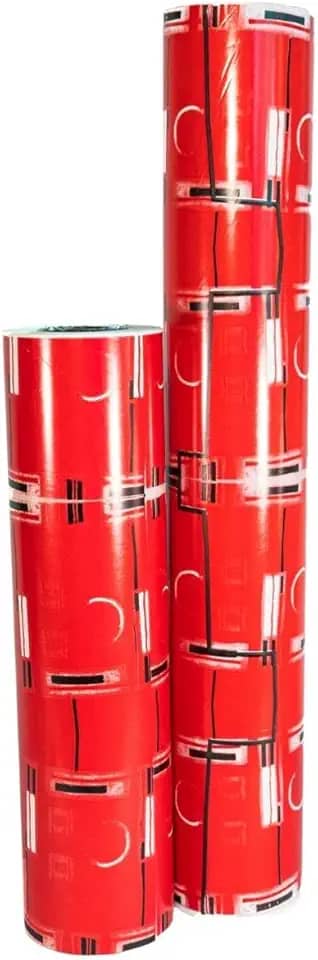 Papel Presente Bobina Couche Cores 40cmx100m Cores: Vermelho