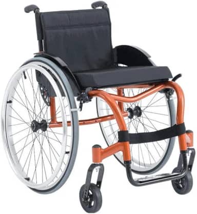 Cadeira de Rodas Monobloco Ativa modelo Star Lite - Ortobras-44x45x45cm-Vermelho