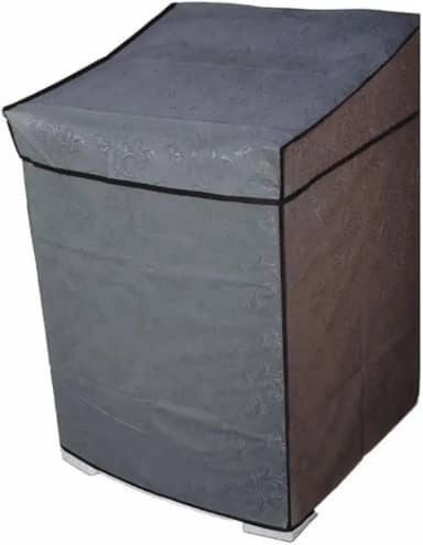 Capa Para Maquina De Lavar Brastemp Electrolux Consul Impermeável 11 A 14 kg (Cinza, G)