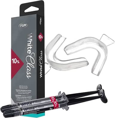 Kit 2 Clareador Dental Caseiro Moldeira White Class 10% FGM