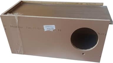 Ninho para calopsita em mdf não acompanha gachos para instalação