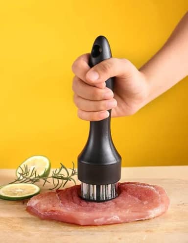 Amaciador de carne, 20 lâminas para carne bovina, bife, vitela, porco, ferramenta de cozinha profissional para melhor sabor e textura, ideal para chefs domésticos e entusiastas da culinária