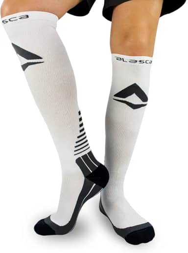 Meia de Compressão Impulse Alasca 15-20mmHg - ideal para esportes, viagem de avião, trabalho e gravidez.