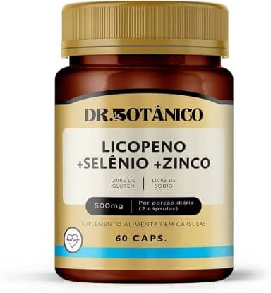 LICOPENO + SELENIO + ZINCO 500MG 60 CAPSULAS DR. BOTANICO