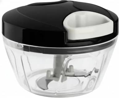 Mini Processador Manual 500ml com 3 Lâminas Inox – Pica, Tritura e Mistura Alimentos – Compacto e Fácil de Usar