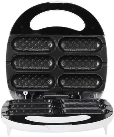 Máquina Elétrica De Salsicha Crepeira Antiaderente De Cachorro Quente e Crocante Doces e Salgado Suíços Voltagem 220v