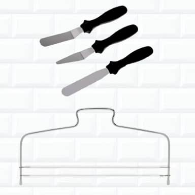 ISAMAR Kit Nivelador De Bolo Confeitaria Espátulas Bolos Cortador