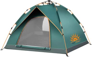 Barraca de Camping para 2-3 Pessoas Portátil A Prova D'agua 200cm x 195cm x 138cm