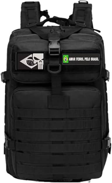 Mochila Tática 50 Litros PREMIUM Trilha Camping Mala Viagem Atividades