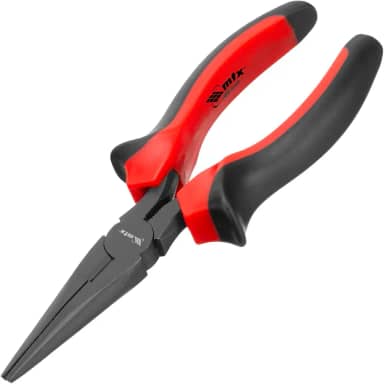 Mtx Alicate Bico Meia Cana Reto Black Nickel, 6 Pol. (160 Mm), Cabo Dupla Injeção