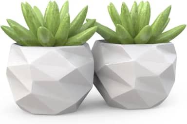 2 Vasos Cachepot Suculenta Ervas Decora Mesh Mini Pp58