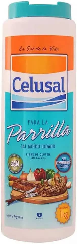 Sal Argentino Entrefino para Parrilla Saleiro 1 Kg - Celusal