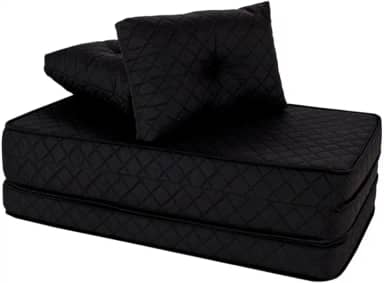 Puff Colchonete Dobrável/Sofa 3 em 1 Espuma D33 + Travesseiro Casal BF Colchões