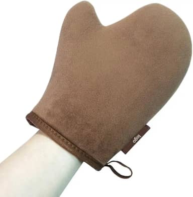 Luva reutilizável para limpeza do corpo, luva autobronzeadora, luvas aplicadoras de bronzeamento falso