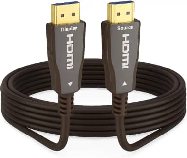 Cabo HDMI 2.1 Fibra Óptica, 8K 60Hz/4K 144Hz, 48Gbps, Compatível com PS5, Xbox, TV, Projetor, 10-100m (10 Metros)
