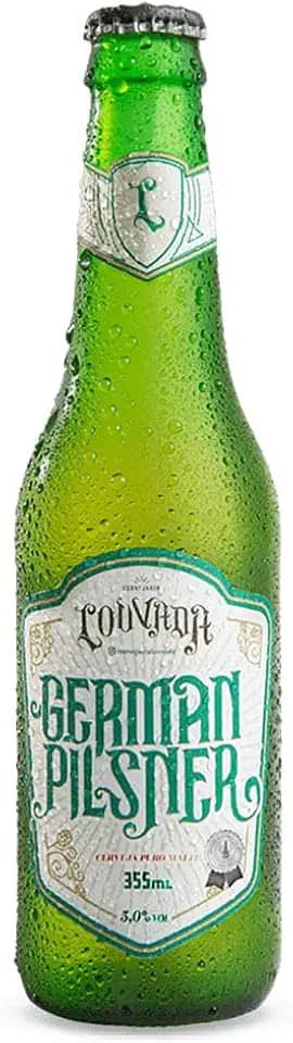 Cerveja German Pilsner Cervejaria Louvada 355ml