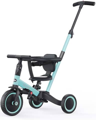 newyoo Triciclos Infantis Para Crianças De 1 A 3 Anos, Bicicleta Infantil, Bicicleta De Equilíbrio Para Bebês, Presente De Natal E Aniversário Para Meninos E Meninas, Triciclo Com Alça Para Pais, Prot
