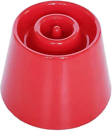 Comedouro Funcional Lento e Alto Dog Eat Vermelho Tamanho P para Cães