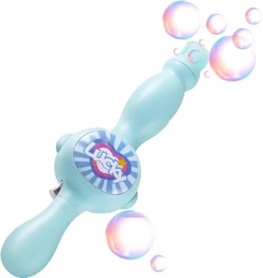 Varinha Mágica Spray Lança Bolha De Sabão C/Fumaça Luz Som (Azul)