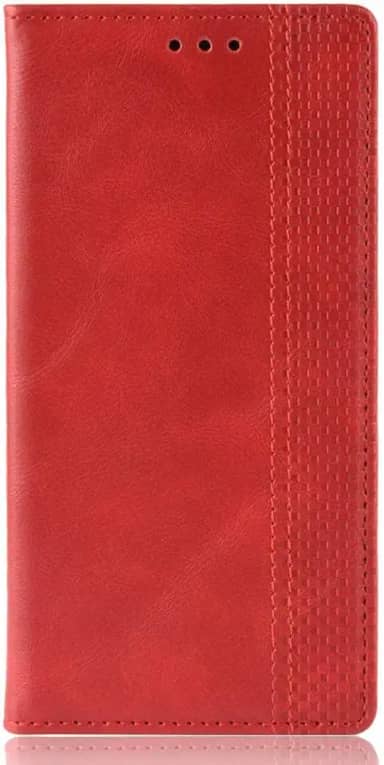 Capa para LG K42,Capa de caso de flip de couro para LG K42 Case,Caso de telefone de carteira,Caso de telefone de carteira com slots de cartão -Red
