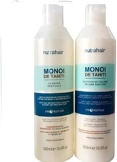 Redutor De Volume E Shampoo Monoi De Tahiti 500ml Nutra Hair