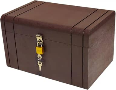 Caixa Madeira Mdf Baú Decoração De Sala Kraft Arte Rustic